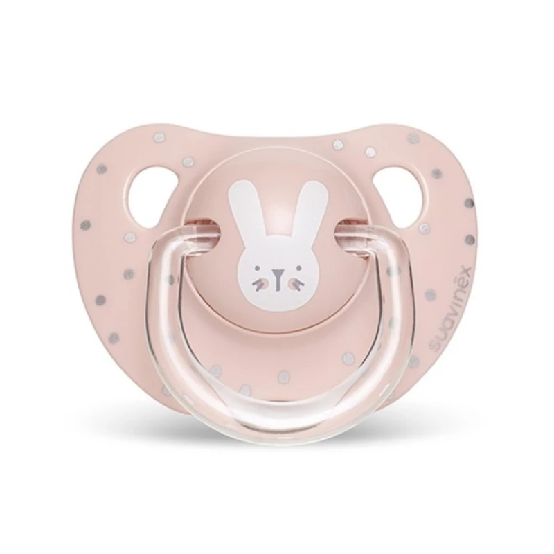 Suavinex Evolution Anatomical Pacifier 0-6M, Pink Rabbit - سوافينكس
