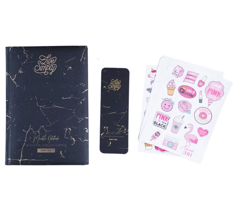 Daftar 2021 Time Simply Notbook, Black - دفتر