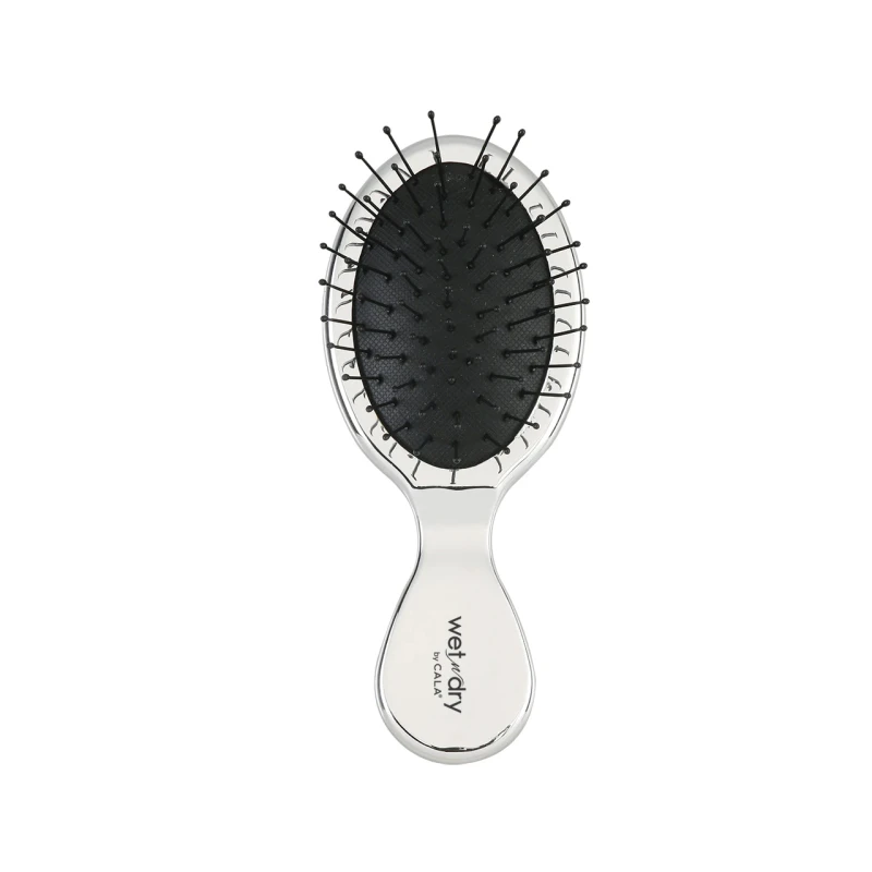 Cala Mini Wet and Dry Chrome Hair Brush - Cala