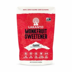 Lakanto Monkfruit  Sugar Substitute, Keto, Classic White, 1 LB