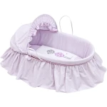 Cambrass - Moses Basket with Frills and Hood Une Gufo Pink - كامبراس
