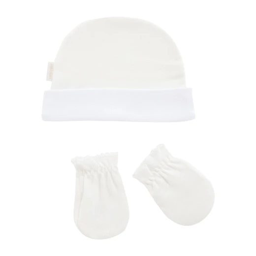 Cambrass - Cap and Mittens Liso Beige Cambrass - Cap and Mittens Liso Beige