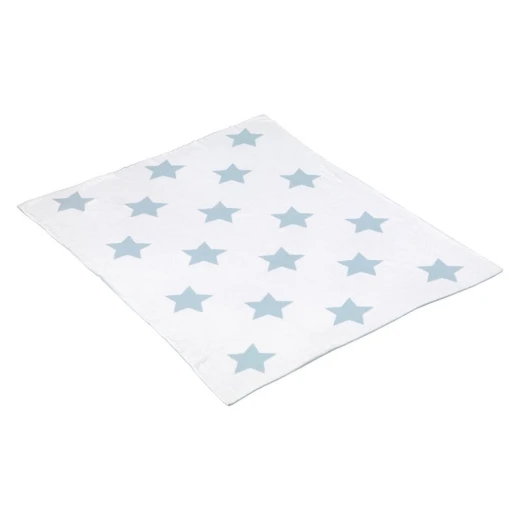 Cambrass - Baby Cotton Blanket 80 x100 x1 cm Star Blue - Cambrass - Image 2