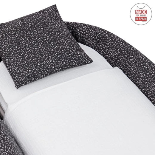 Cambrass - Quilted Basket Mio Cuco+w.stan Denver Grey/flowers 49x86x61 cm - Cambrass - Image 2