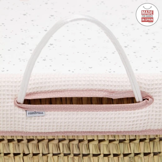 Cambrass - Quilted Basket Une Sky Pink 39x80x25 cm - كامبراس - Image 5
