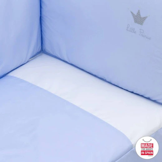 Cambrass Set 2 Pcs Baby Bed Dress 60 Crown Blue - كامبراس - Image 3