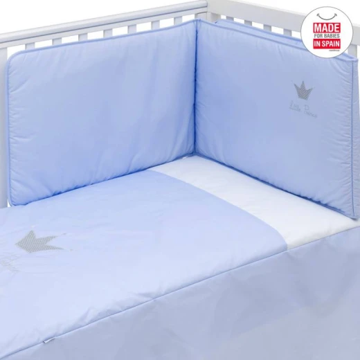 Cambrass Set 2 Pcs Baby Bed Dress 60 Crown Blue - كامبراس - Image 2