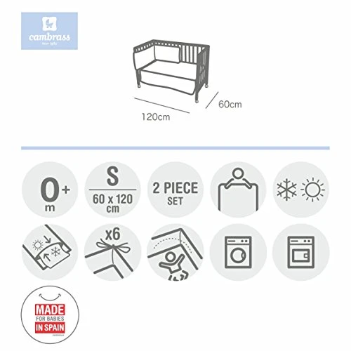 Cambrass - Set 2 Pcs Bedspread 60 Pic Grey - كامبراس - Image 2
