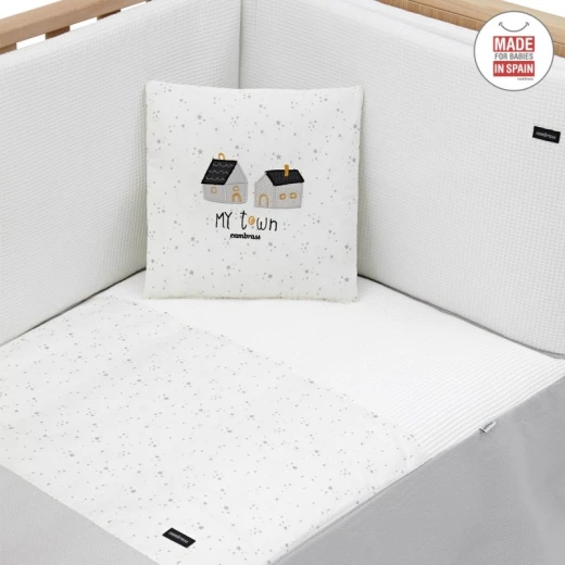 Cambrass - Set 2 Pcs.bedspread W/s Cot 60 Sky Grey 60x120x3 cm - كامبراس - Image 7