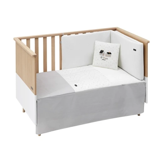 Cambrass - Set 2 Pcs.bedspread W/s Cot 60 Sky Grey 60x120x3 cm Cambrass - Set 2 Pcs.bedspread W/s Cot 60 Sky Grey 60x120x3 cm