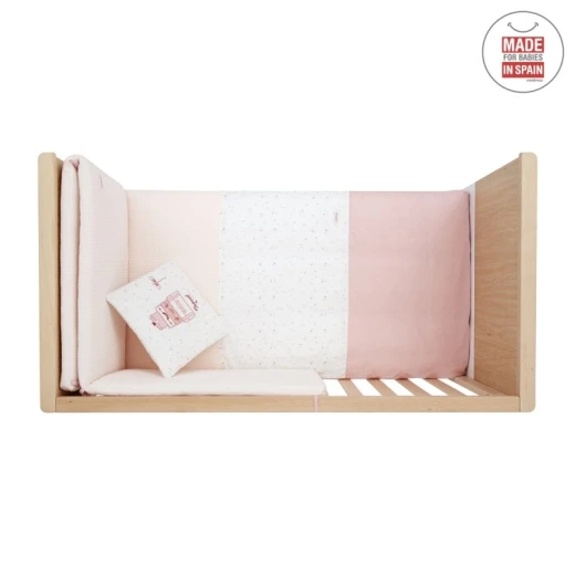 Cambrass - Set 2 Pcs.bedspread W/s Cot 60 Sky Pink 60x120x3 cm - كامبراس - Image 2