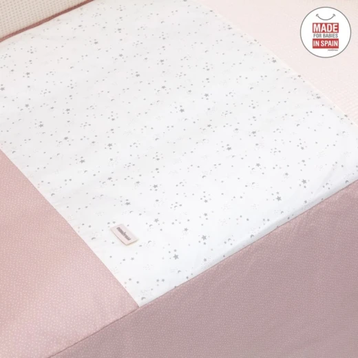 Cambrass - Set 2 Pcs.bedspread W/s Cot 60 Sky Pink 60x120x3 cm - كامبراس - Image 4