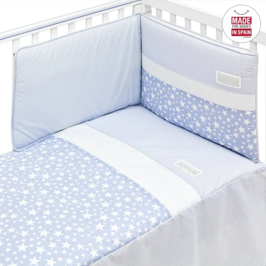 Cambrass - Set Bedspread+bumper 60x120 cm Star Blue - كامبراس - Image 3