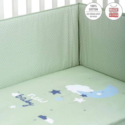 Cambrass - Set 2 Pcs.bedspread W/s Cot 70 Be Moon Green 70x140x3 cm - كامبراس - Image 6