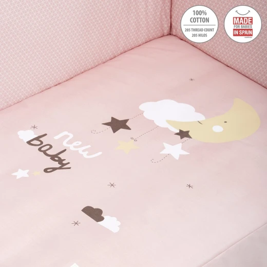 Cambrass - Set 2 Pcs.bedspread W/s Cot 70 Be Moon Pink 70x140x3 cm - Cambrass - Image 5