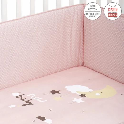 Cambrass - Set 2 Pcs.bedspread W/s Cot 70 Be Moon Pink 70x140x3 cm - Cambrass - Image 6