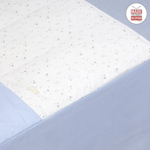 Cambrass - Set 2 Pcs.bedspread W/s Cot 70 Sky Blue 70x140x3 cm - Cambrass - Image 3