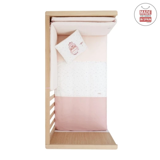 Cambrass - Set 2 Pcs.bedspread W/s Cot 70 Sky Pink 70x140x3 cm - Cambrass - Image 2