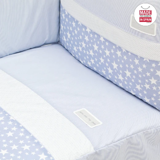 Cambrass - Set 2 Pcs.bedspread W/s Cot 70 Star Blue 70x140x3 cm - كامبراس - Image 5