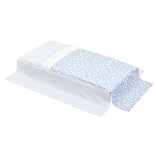 Cambrass - Set 2 Pcs.bedspread W/s Cot 70 Star Blue 70x140x3 cm - كامبراس - Image 2