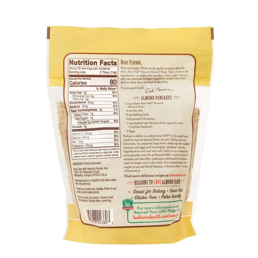 Bob's Red Mill Natural Almond Flour, Super-Fine 453g - بوبز ريد ميل - Image 4