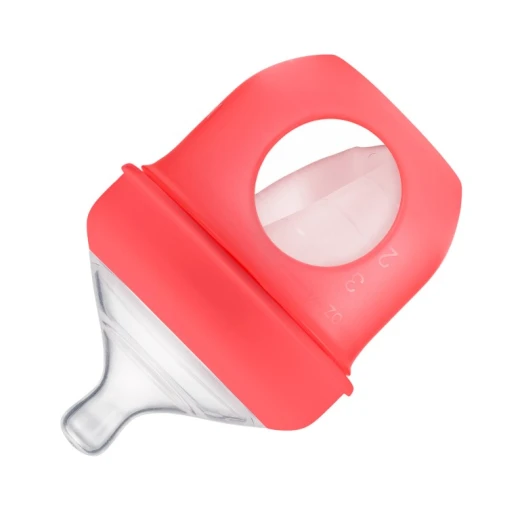 Boon Nursh Silicone Bottle Coral - 4oz Boon Nursh Silicone Bottle Coral - 4oz
