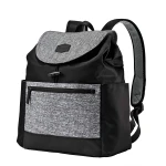 JJ Cole Mezona Cinch Top Backpack Diaper Bag Asphalt, Black - JJ Cole