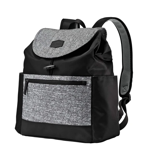 JJ Cole Mezona Cinch Top Backpack Diaper Bag Asphalt, Black JJ Cole Mezona Cinch Top Backpack Diaper Bag Asphalt, Black