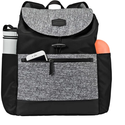 JJ Cole Mezona Cinch Top Backpack Diaper Bag Asphalt, Black - JJ Cole - Image 5