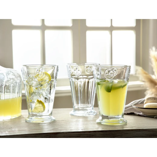 Madame Coco Florentine 4-Piece Beverage Glass Set 260 ml Madame Coco Florentine 4-Piece Beverage Glass Set 260 ml