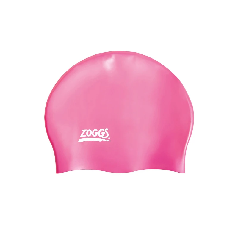 Zoggs Easy Fit Silicone Swimming Cap - Pink - Zoggs