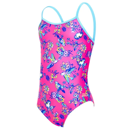 Zoggs Girls Journey Yaroomba Flora, Size 10 Zoggs Girls Journey Yaroomba Flora, Size 10