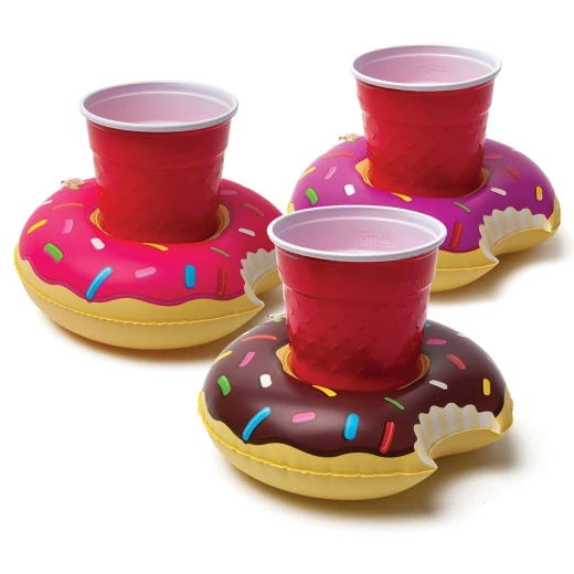 BigMouth Mini Donut Cup Holders, Pack of 3 Pieces BigMouth Mini Donut Cup Holders, Pack of 3 Pieces