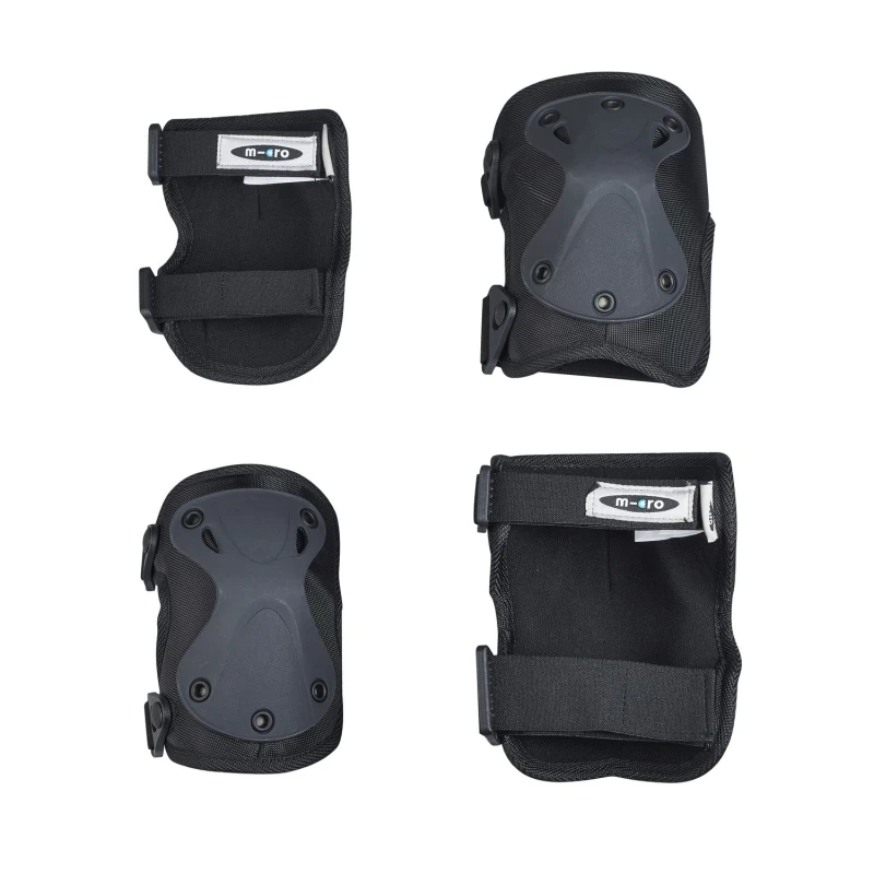 Micro Knee/ Elbow Pad Medium Black Set - Micro