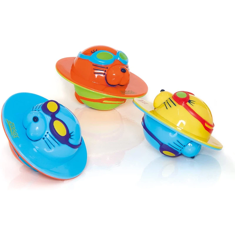 Zoggs Kids Seal Flips Pool Water Toy, Multicolour, 3 Pcs - Zoggs