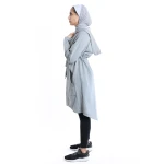 RB Women's Performance Long Jacket, Small, Light Grey - RB