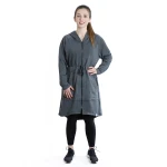 RB Women's Performance Long Jacket, Medium , Dark Grey - RB