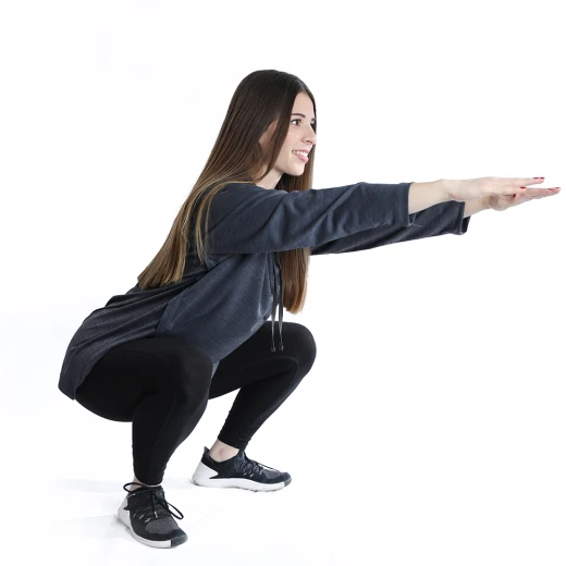RB Women's Squat Hoodie , Free Size, Dark Grey - RB - Image 3