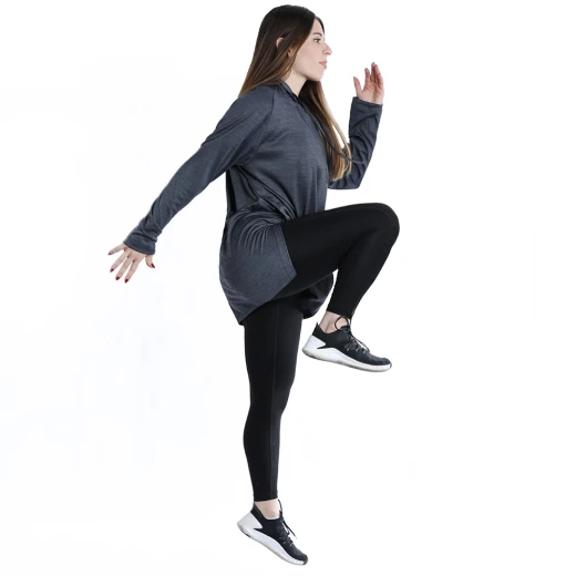 RB Women's Squat Hoodie , Free Size, Dark Grey RB Women's Squat Hoodie , Free Size, Dark Grey