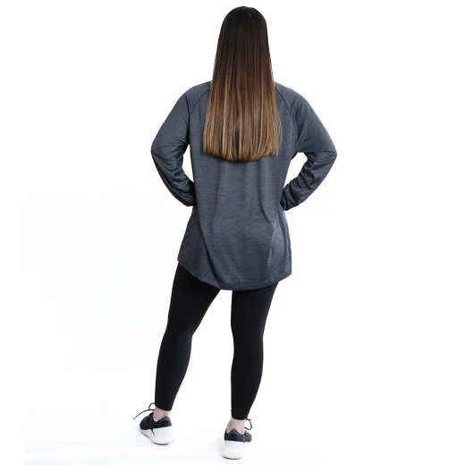 RB Women's Squat Hoodie , Free Size, Dark Grey - RB - Image 4