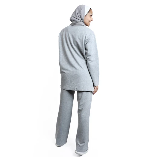طقم هودي نسائي من أر بي, وسط، رمادي غامق - أر بي - Image 5