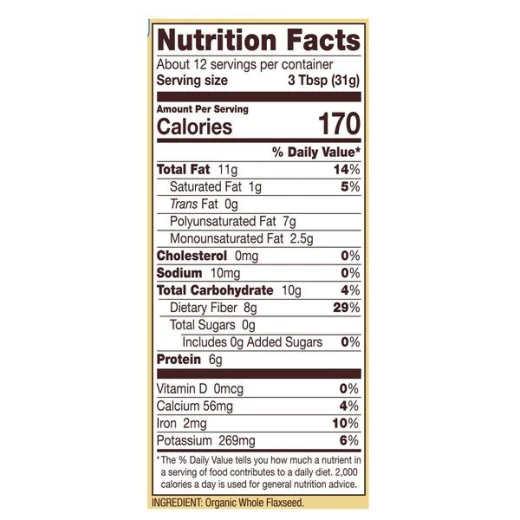 Bob's Red Mill Organic Whole Flaxseeds, 368g - Non-gmo, Gluten-free - Image 3