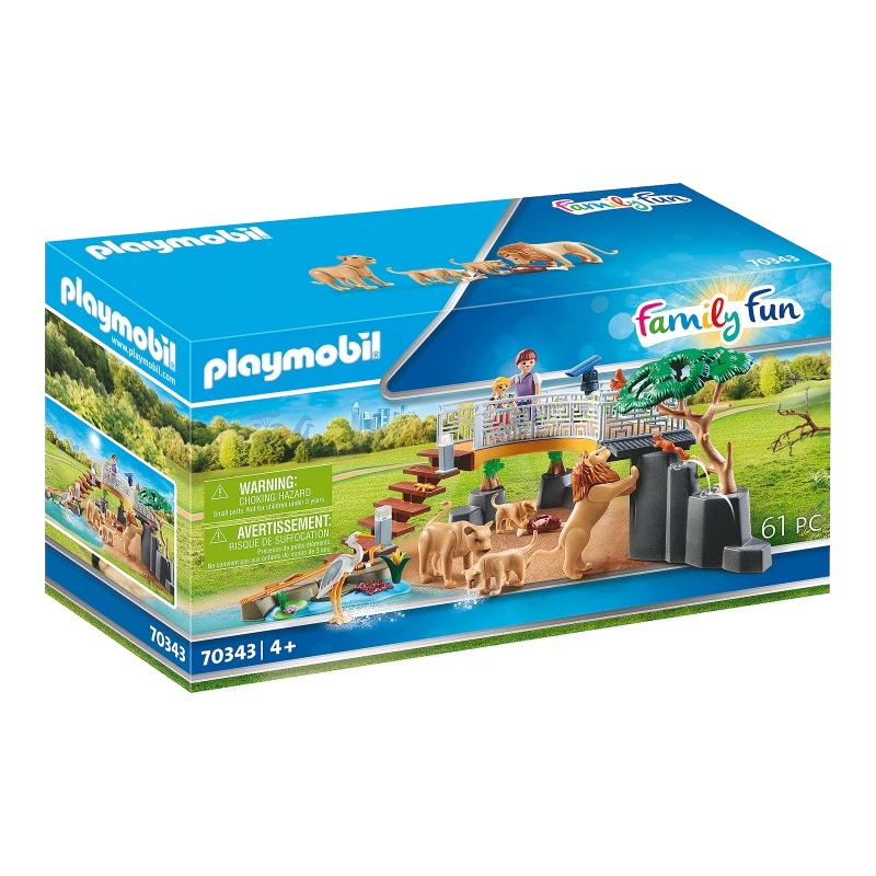 Playmobil - Family Fun Outdoor Lion Enclosure - Playmobil
