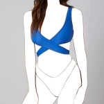Rib Wrap Bikini Top, Small