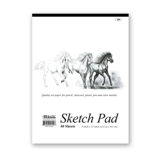 Bazic Premium Sketch Pad 40 Sheet , 1-pack Bazic Premium Sketch Pad 40 Sheet , 1-pack