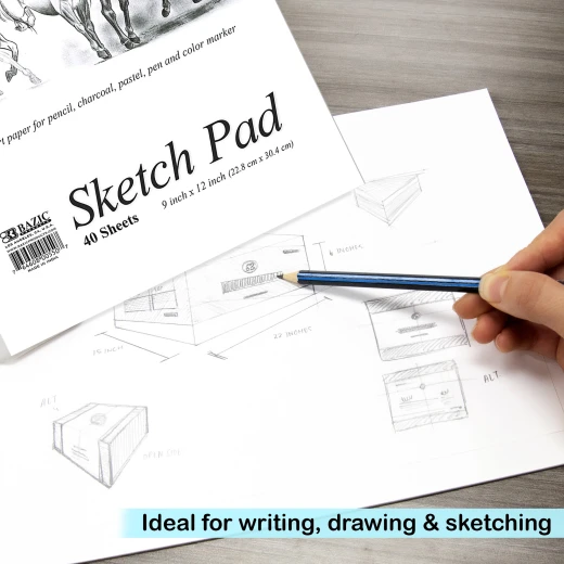 Bazic Premium Sketch Pad 40 Sheet , 1-pack - Bazic - Image 2