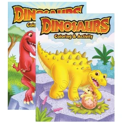 Bazic Dinosaurs Coloring & Activity Book Fun Educational Holiday Gift for Kids