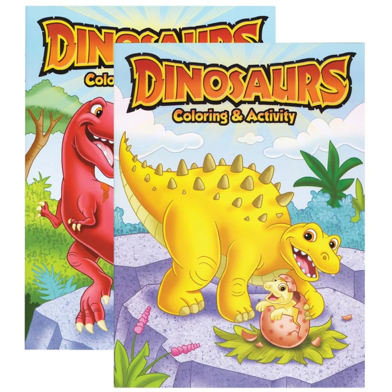 Bazic Dinosaurs Coloring & Activity Book Fun Educational Holiday Gift for Kids - Bazic