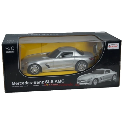 Rastar R/C 1:24 Mercedes-benz Sls - Silver, Red - Rastar - Image 2
