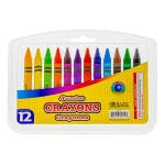 Bazic 12 Color Premium Jumbo Crayons - Bazic